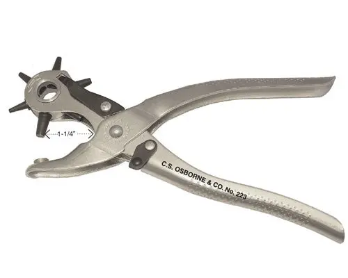 C.S. Osborne Revolving Punch Nickel Plated 1