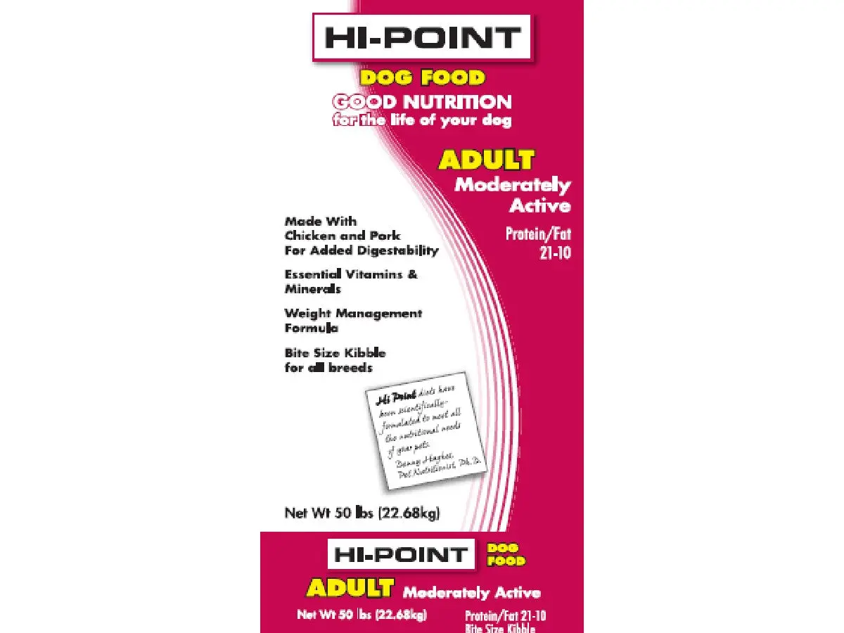 Shawnee Hi Point Moderately Active 21% Dog Food 1