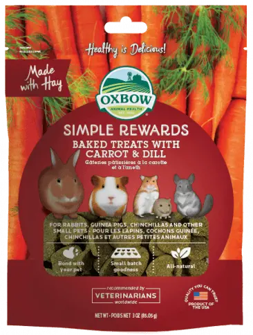 Oxbow Simple Rewards Baked Treats With Carrot & Dill 1
