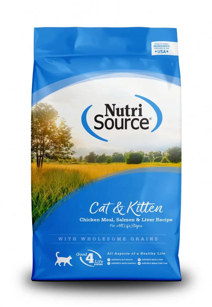 Nutrisource® Cat & Kitten Chicken Meal, Salmon & Liver Recipe Healthy Cat & Kitten Food 1