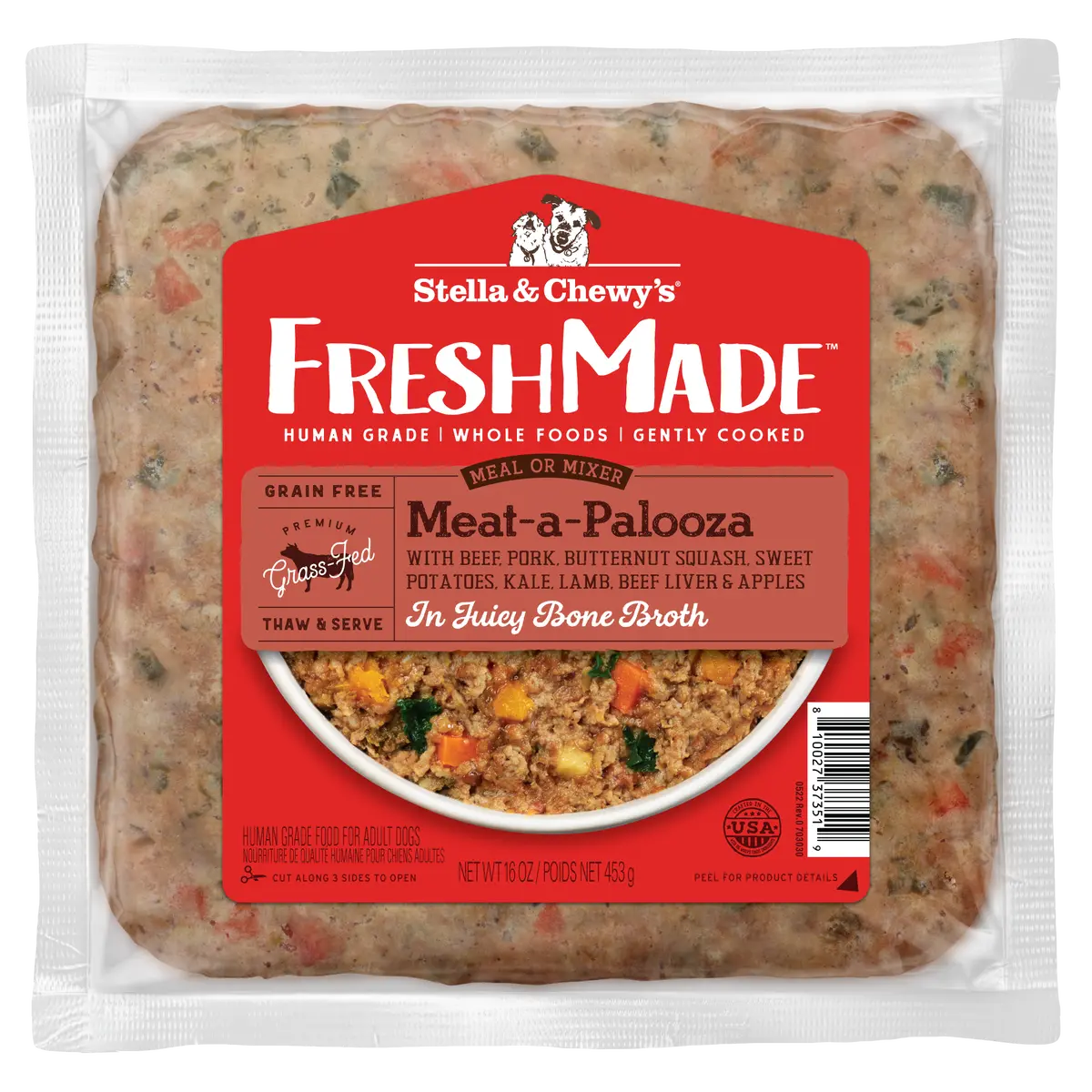 Stella & Chewy's Freshmade Meat-A-Palooza Gently Cooked Dog Food 1