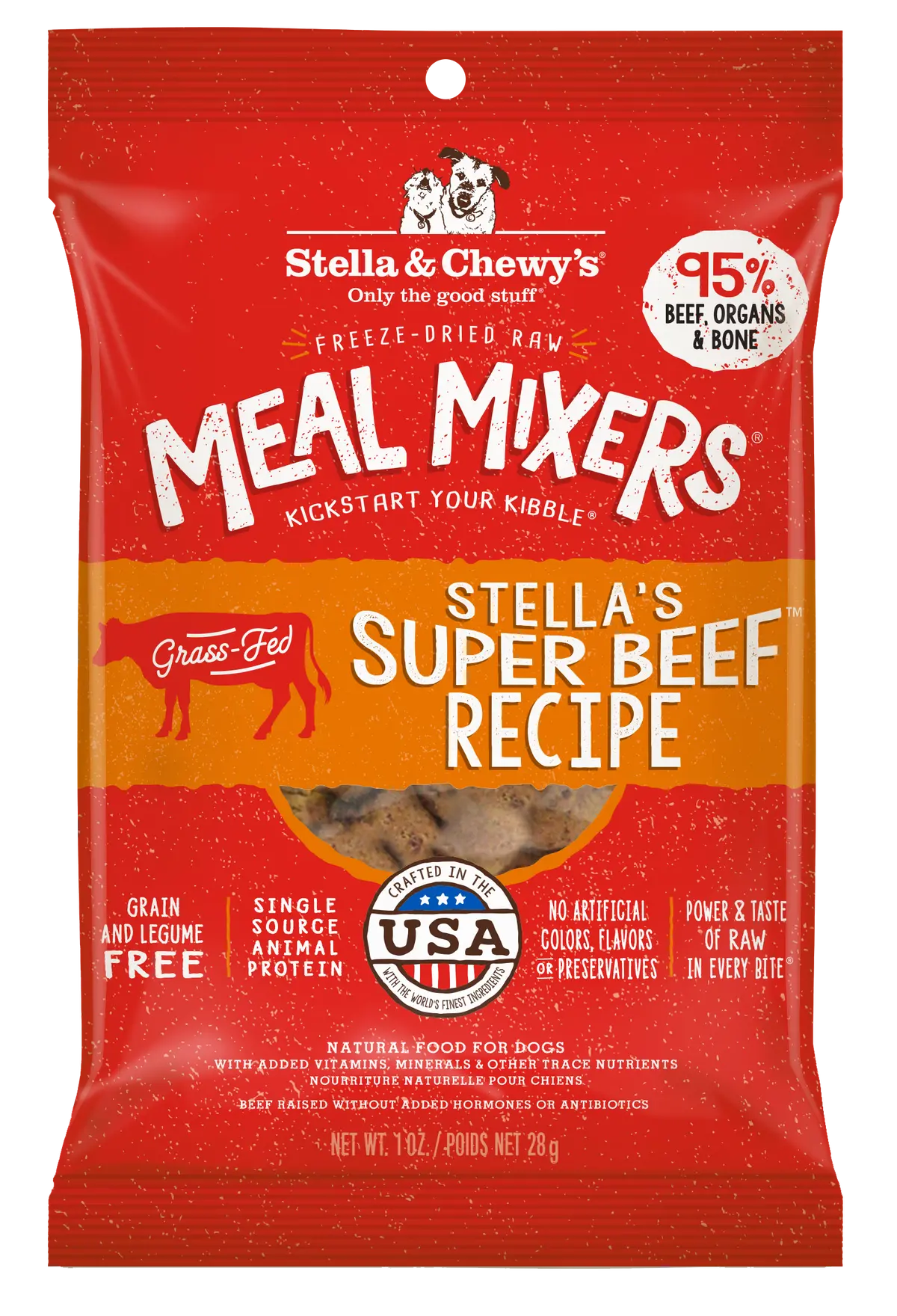 Stella & Chewy's Freeze Dried Raw Stella's Super Beef Meal Mixers 4