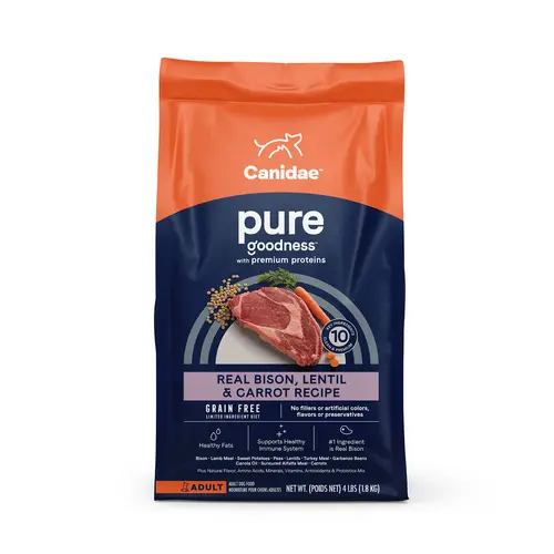 Canidae Grain Free Pure Bison, Lentil & Carrot Recipe Dry Dog Food 2