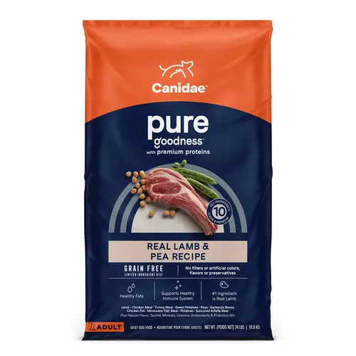 Canidae Pure Grain Free, Limited Ingredient Dry Dog Food, Lamb And Pea 1