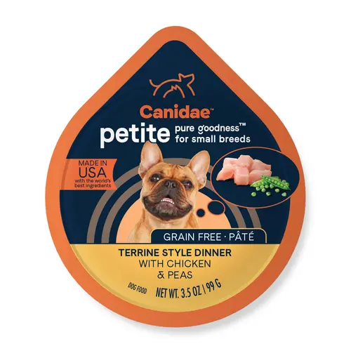 Canidae Pure Petite Grain Free, Limited Ingredient, Small Breed Wet Dog Food, Pâté Chicken And Peas 1