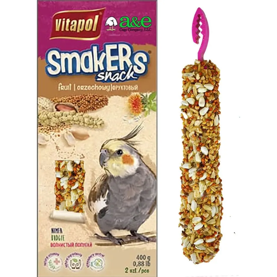 A&E Treat Stick Cockatiel Twin Pack 3