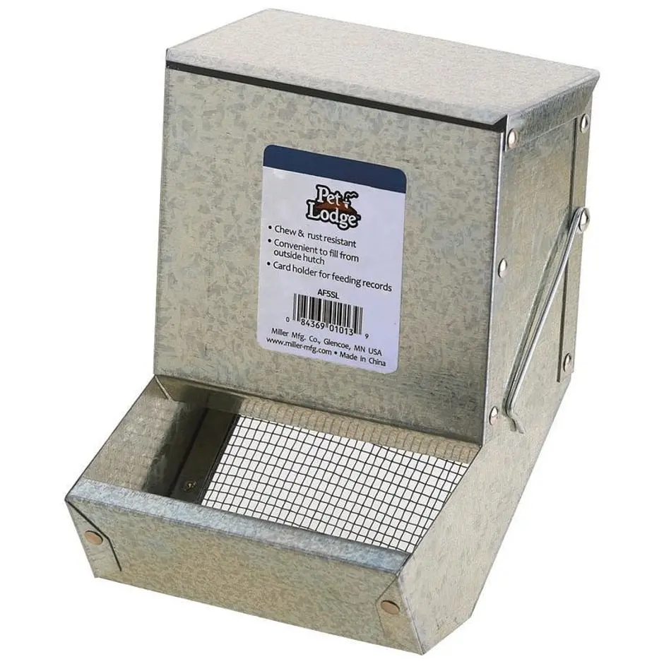 Pet Lodge® Steel Small Animal Feeder With Sifter Bottom 3