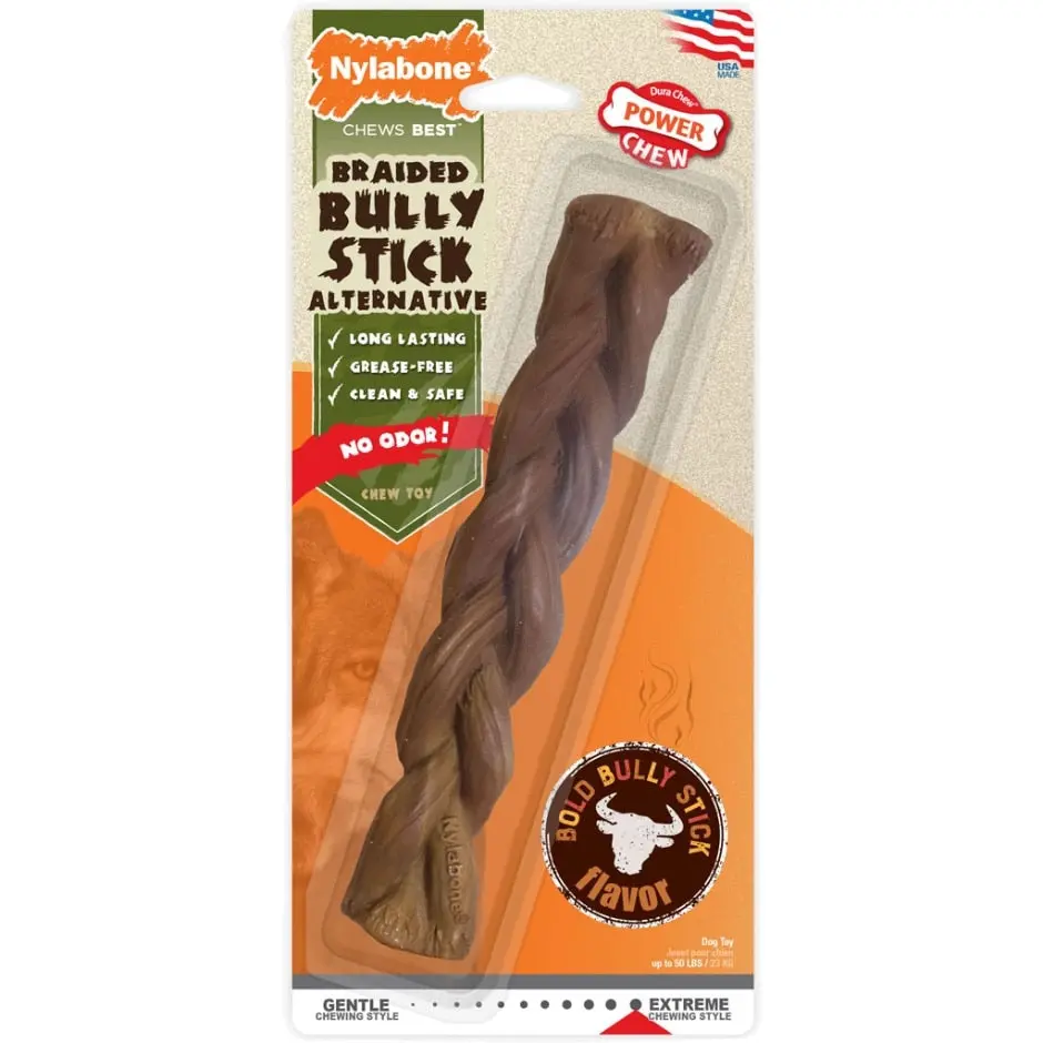 Power Chew Alternative Braided Bully Stick 1