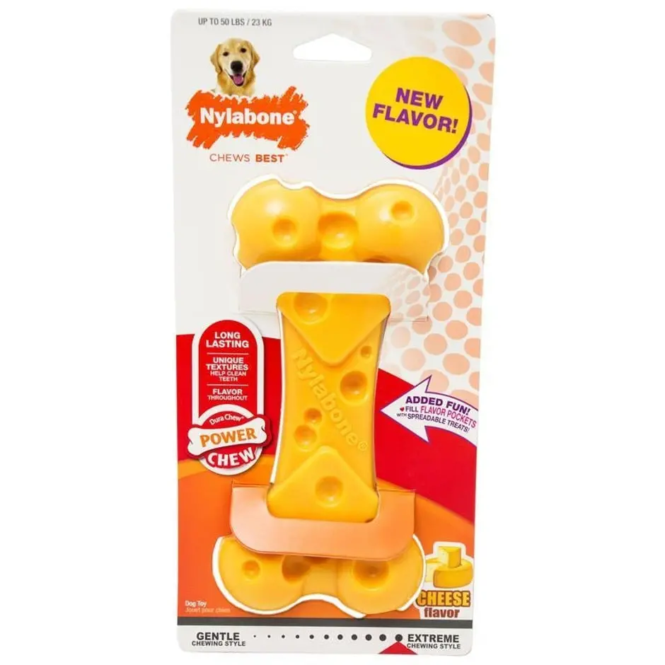 Nylabone Power Chew Cheese Dog Toy 1