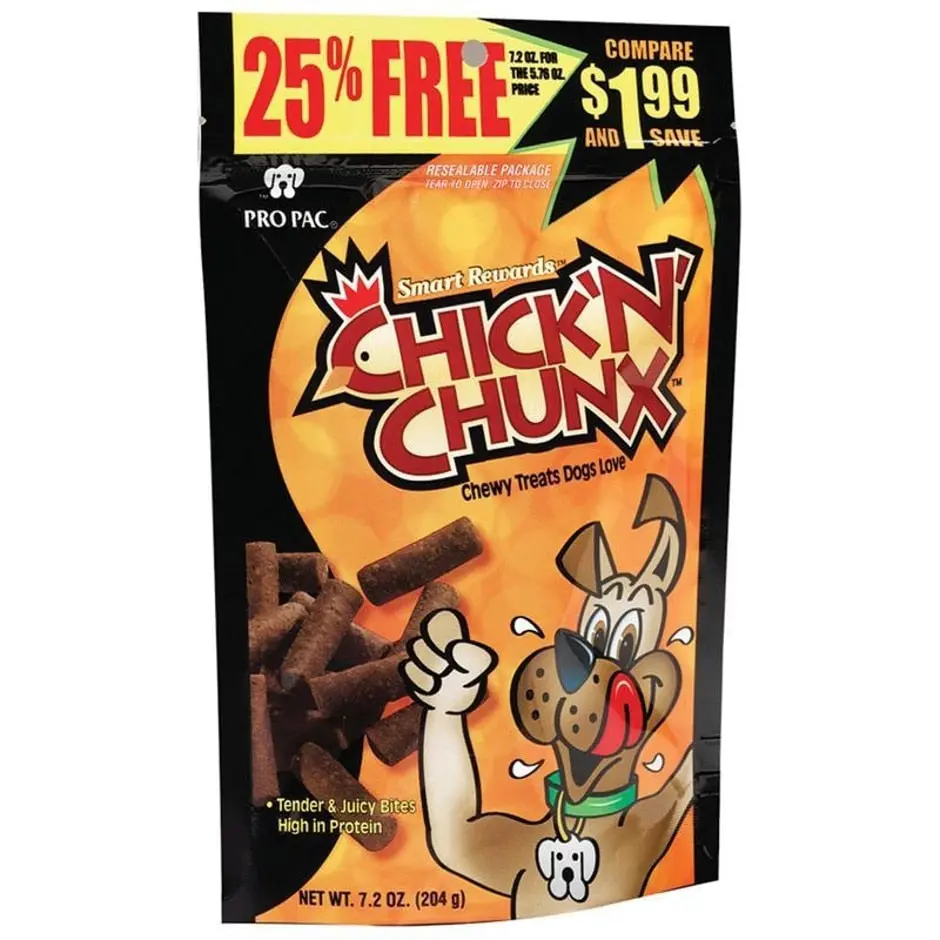 Pro Pac Chick'n'chunx Dog Treats 1