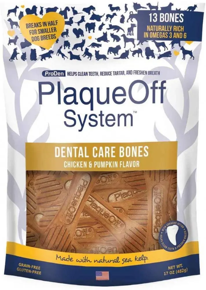 Proden Plaqueoff Dental Chicken & Pumpkin Dog Bones 1
