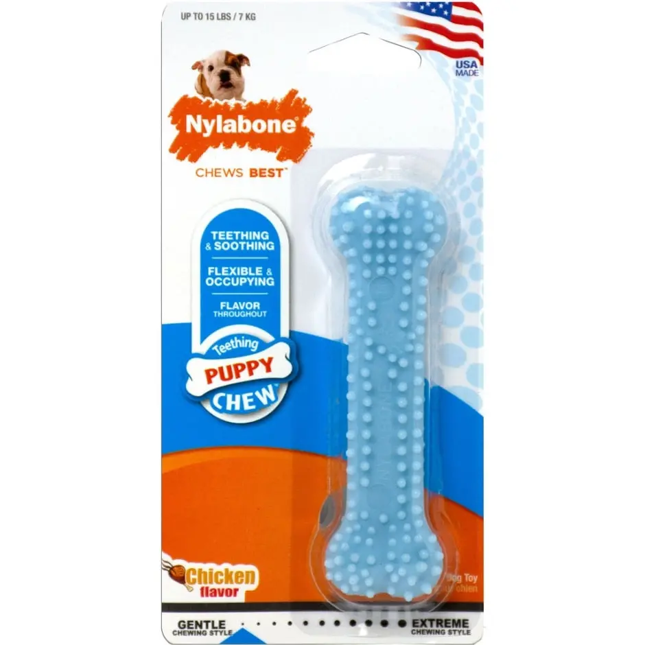 Nylabone Puppy Teething & Soothing Flexible Chew Toy 1