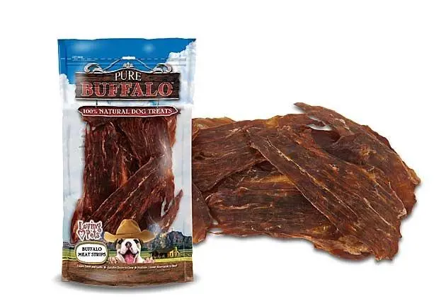 Pure Buffalo Meat Strips Dog Treats 1