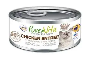 Nutrisource® Purevita™ Grain Free 96% Real Chicken Entree Canned Cat Food 1