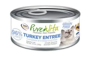 Nutrisource® Purevita™ Grain Free 96% Real Turkey Entree Canned Cat Food 1