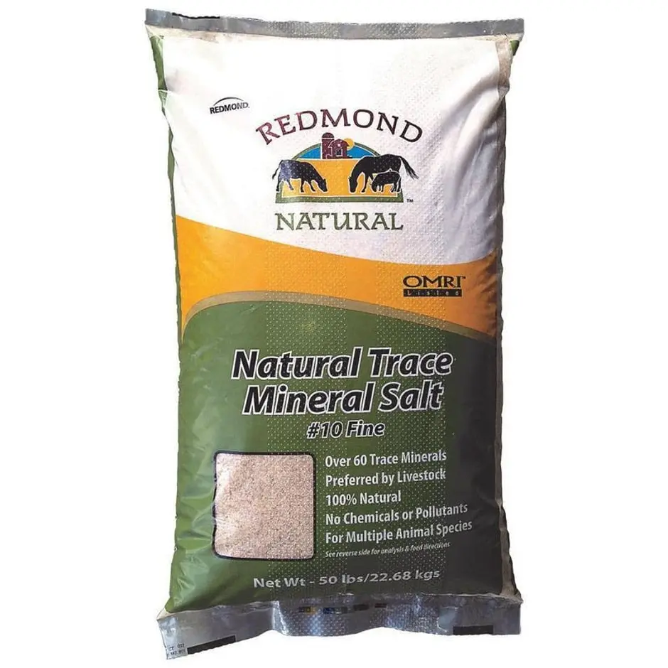 Redmond Natural Trace Mineral Salt #10 Fine For Livestock 1
