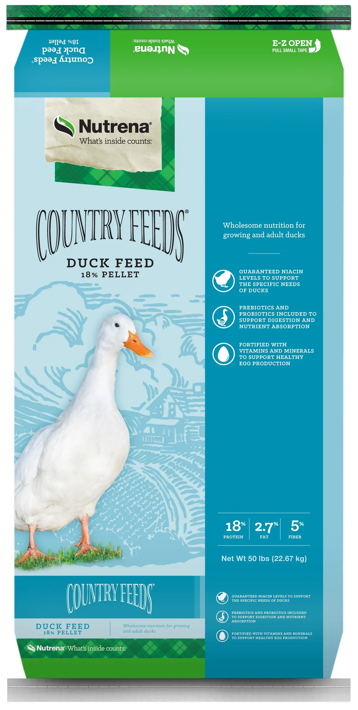 Nutrena® Country Feeds® Duck 18% Pellets 1