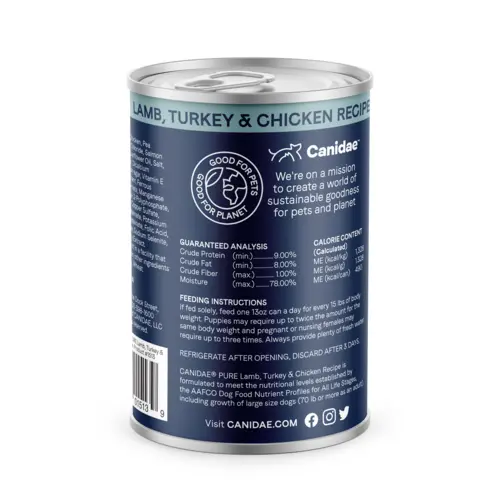 Canidae Pure Grain Free Limited Ingredient Lamb, Turkey And Chicken Wet Dog Food 2