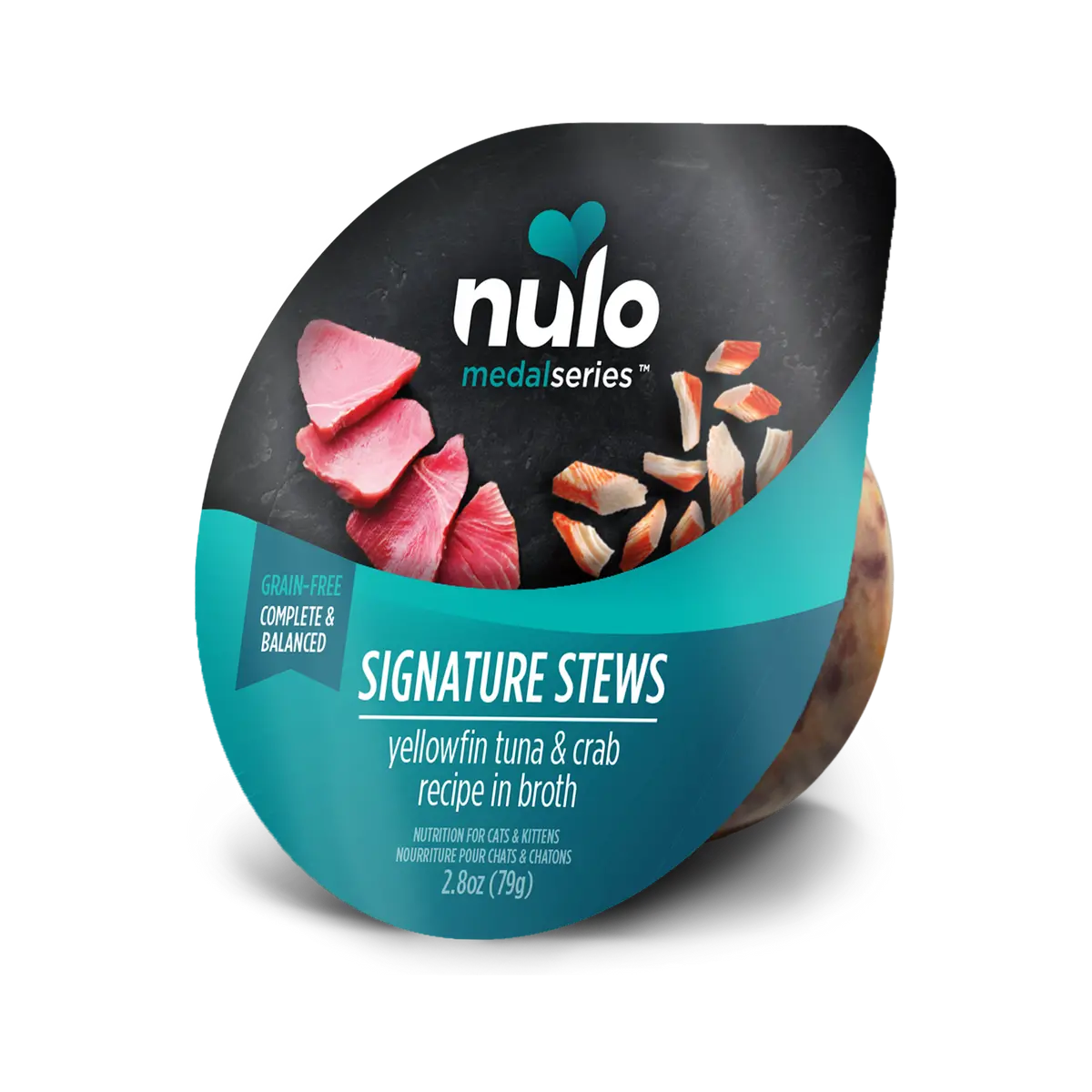 Nulo Medalseries Signature Stews Cat & Kitten Yellowfin Tuna & Crab Recipe In Broth 1