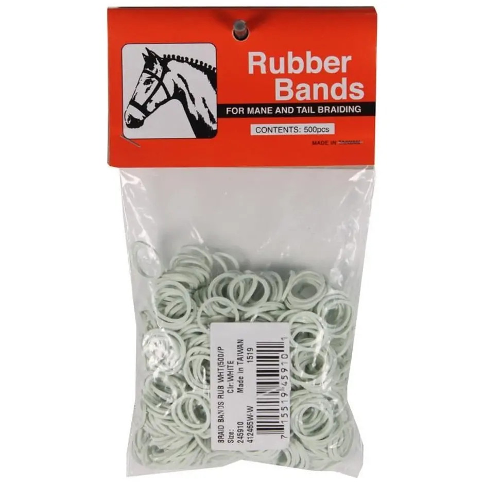 Rubber Horse Braid Bands 1