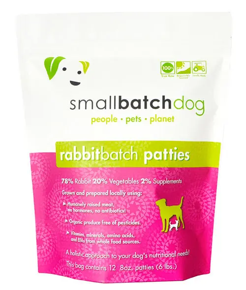 Smallbatch Rabbitbatch Frozen Dog Food 1