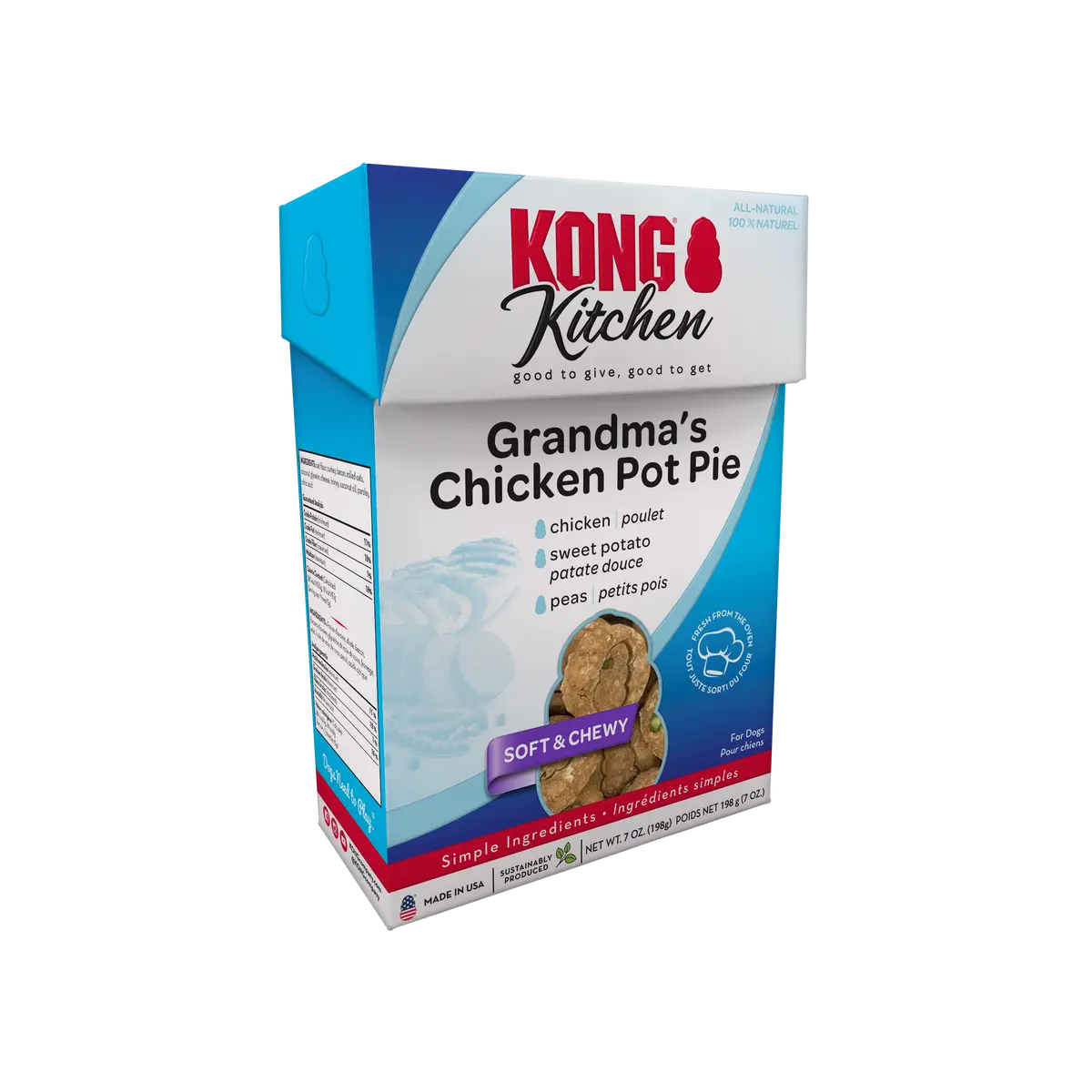 Kong Kitchen Soft & Chewy Grandma’S Chicken Pot Pie 1