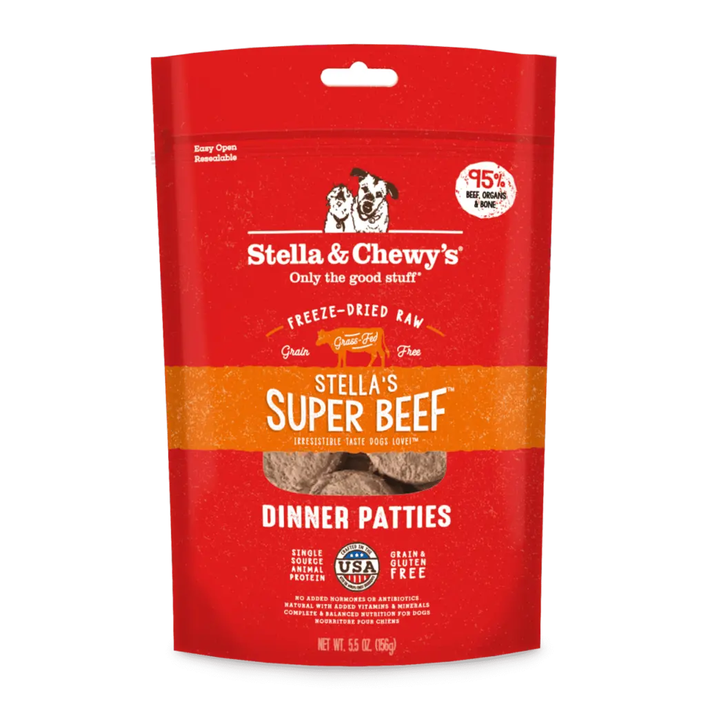 Stella & Chewy's Stella's Super Beef Freeze-Dried Dinner Patties Dog Food 2