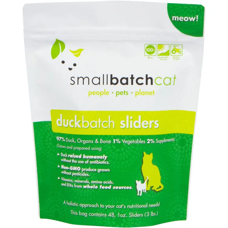 Smallbatch Frozen Duckbatch Cat Food 1