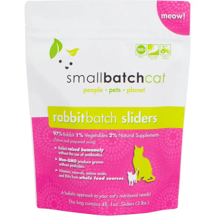 Smallbatch Frozen Rabbitbatch Cat Food 1