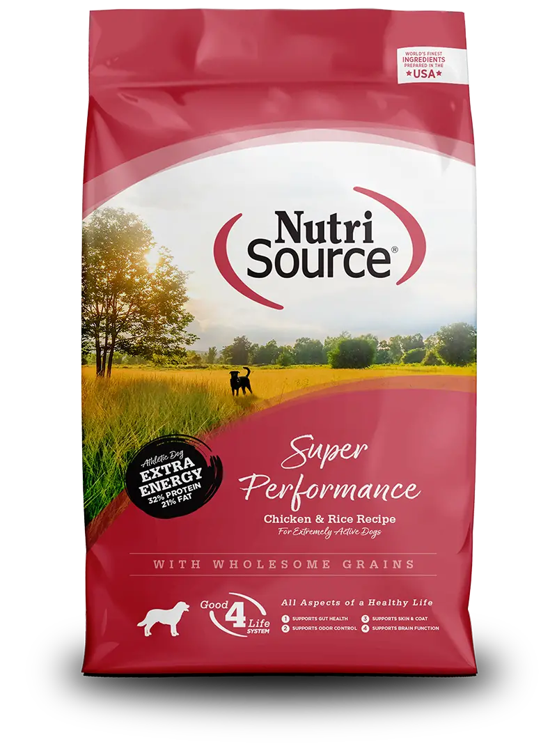 Nutrisource® Super Performance Chicken And Rice Recipe Dog Food 1