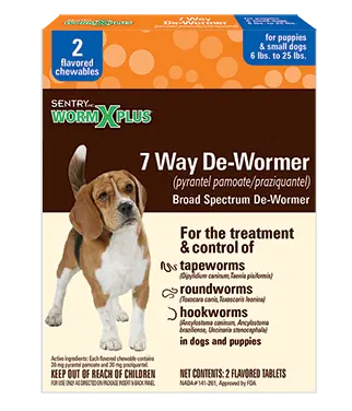 Sentry Hc Worm X Plus 7 Way De-Wormer For Puppies & Small Dogs 1