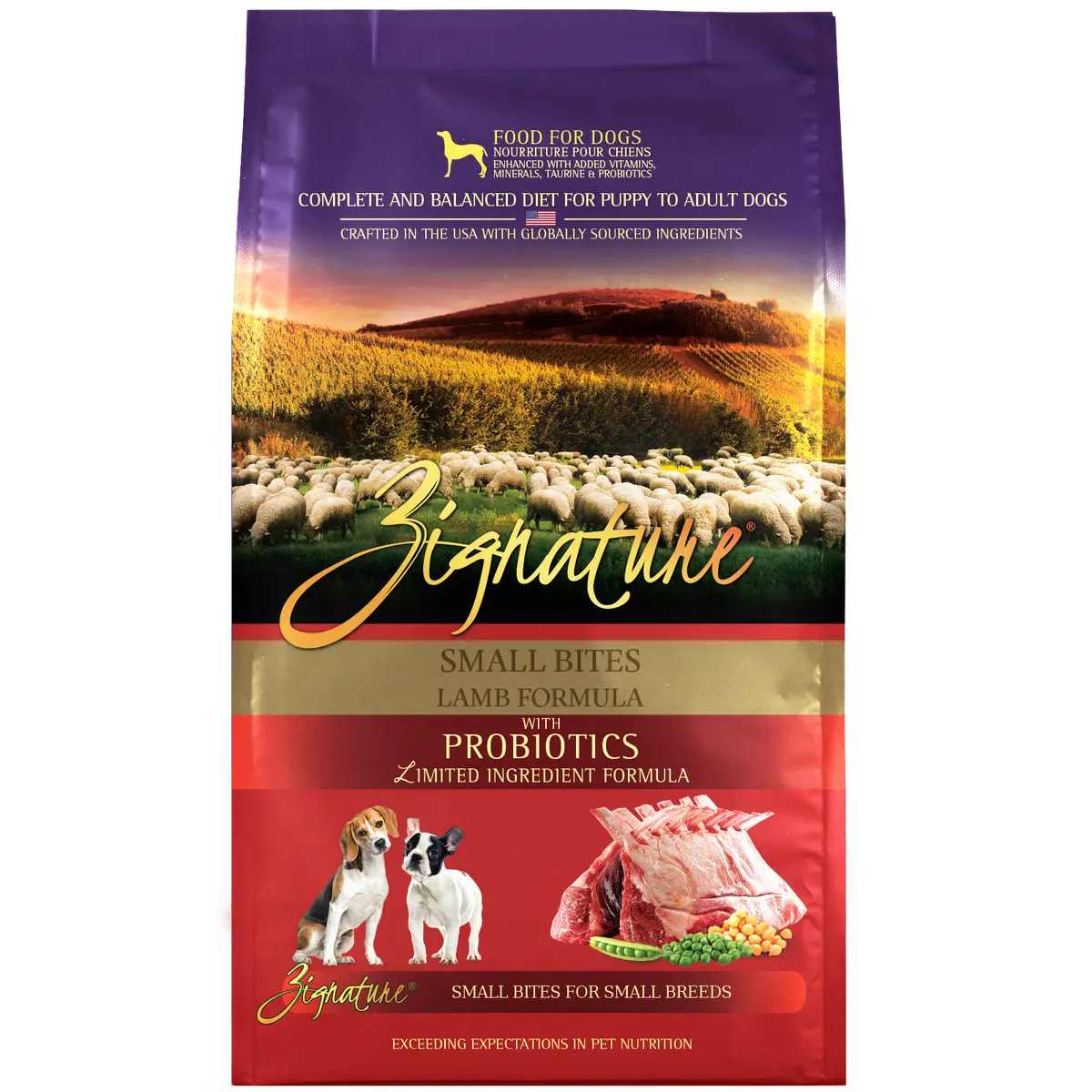 Zignature Small Bites Lamb Formula Dry Dog Food 1