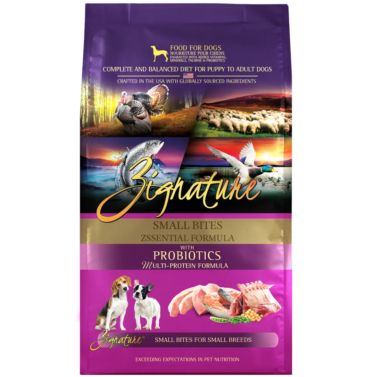 Zignature Small Bites Zssential Formula Dry Dog Food 1