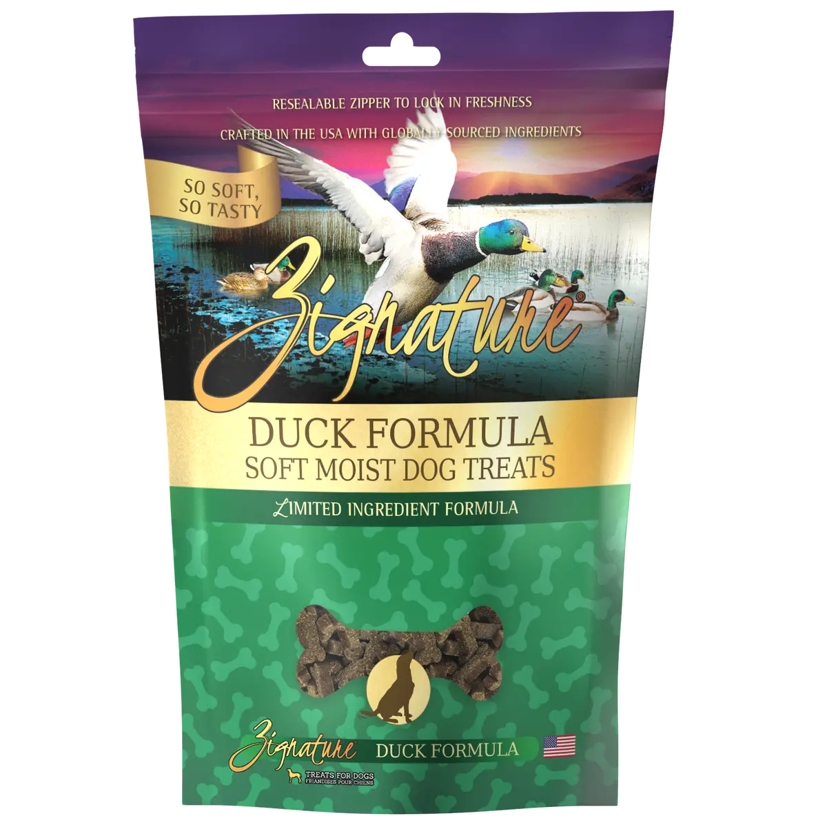 Zignature Duck Soft Moist Treats For Dogs 1
