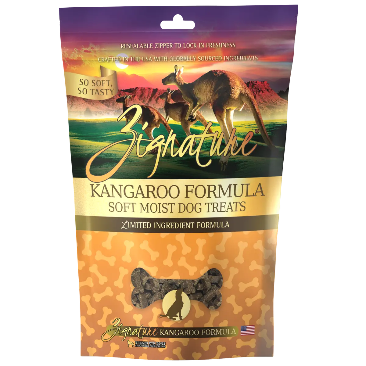 Zignature Kangaroo Soft Moist Treats For Dogs 1