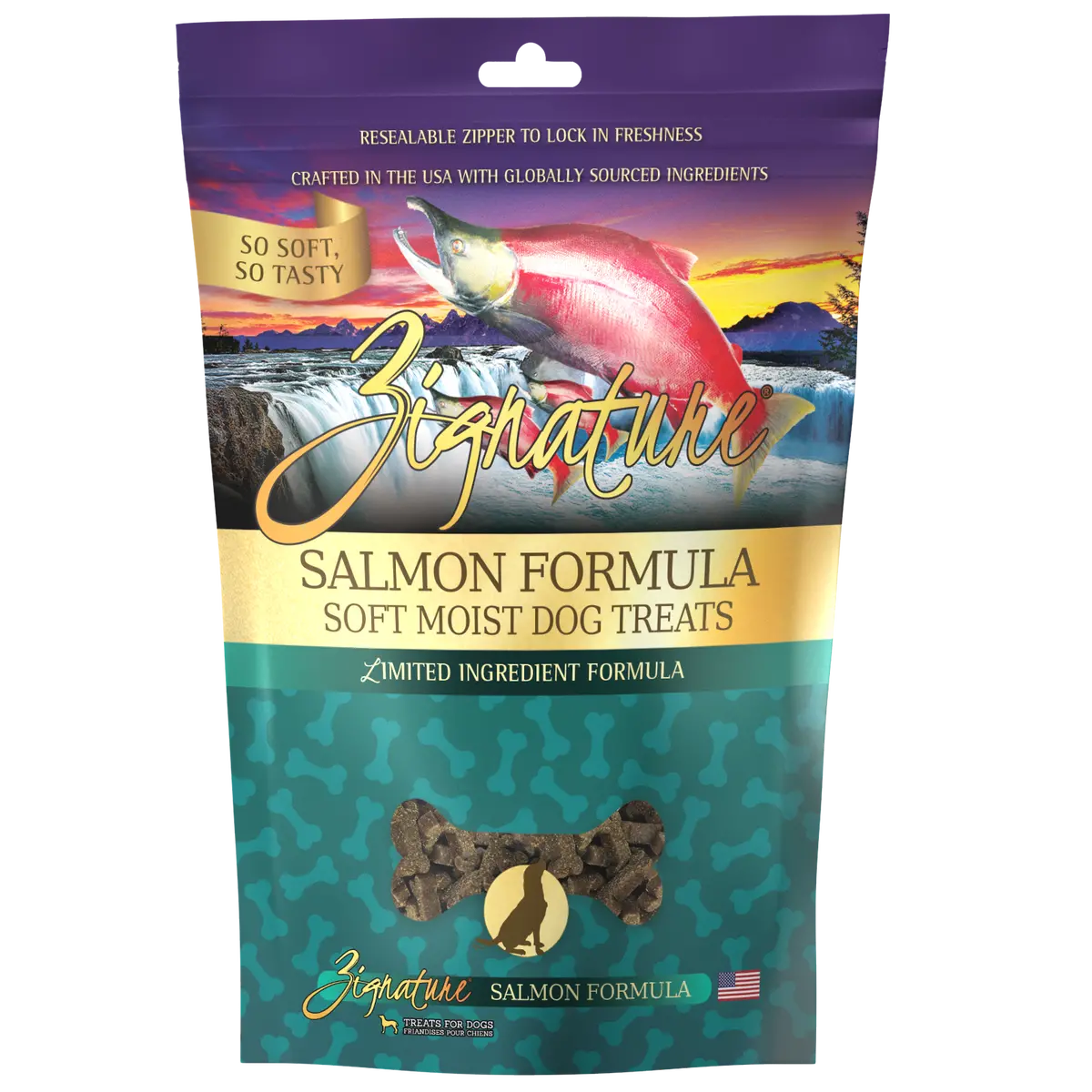 Zignature Salmon Soft Moist Treats For Dogs 1