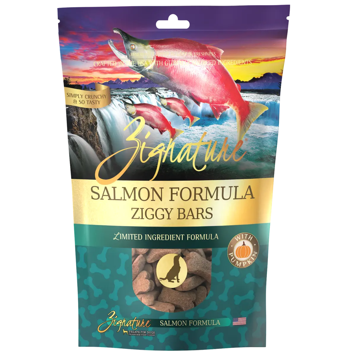 Zignature Ziggy Bars Salmon Formula Dog Treats 1