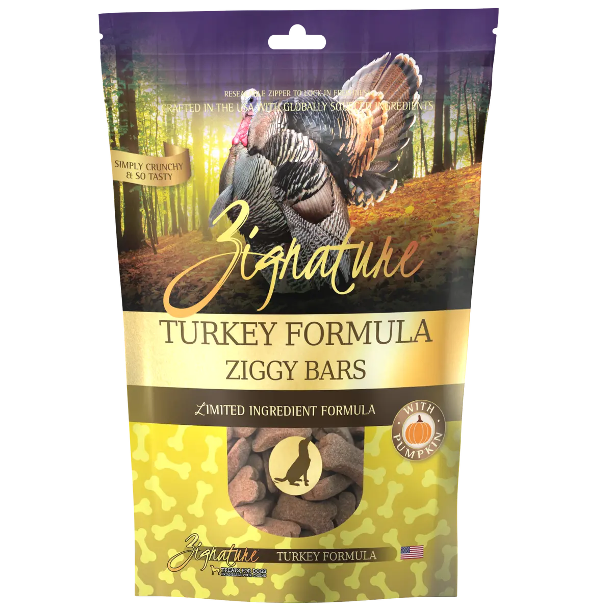 Zignature Ziggy Bars Turkey Formula Dog Treats 1