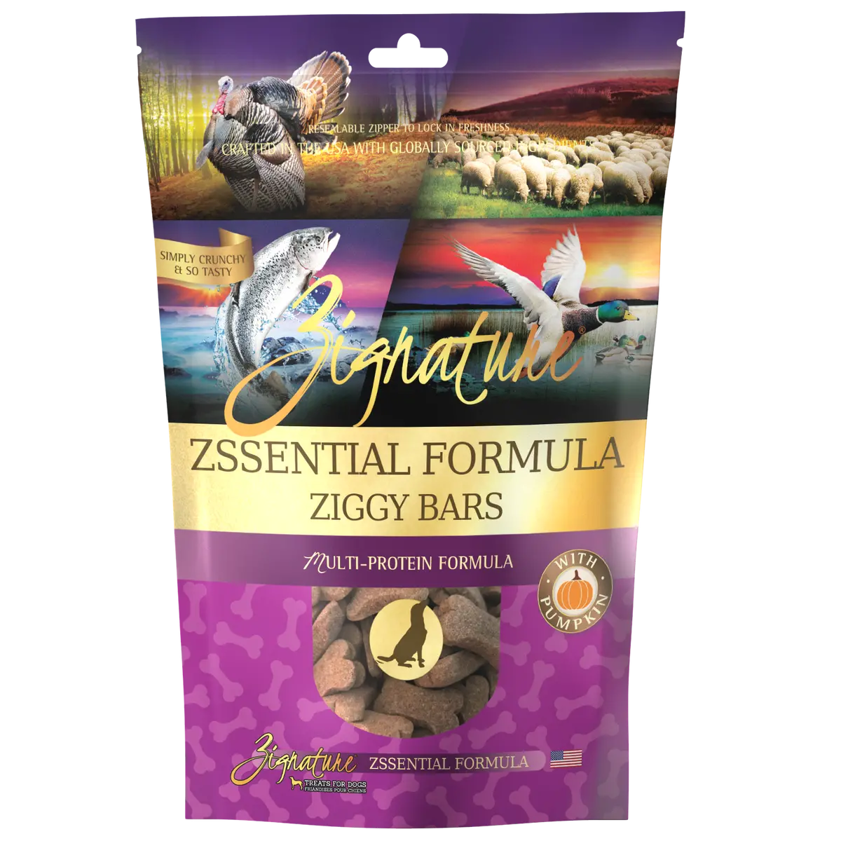 Zignature Ziggy Bars Zssential Formula Dog Treats 1