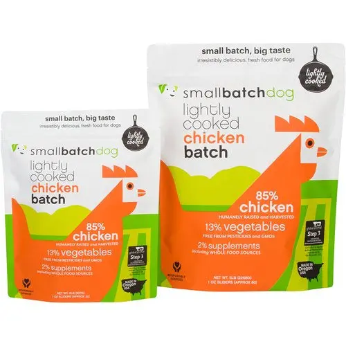 Smallbatch Chickenbatch Lightly Cooked Dog Food 1