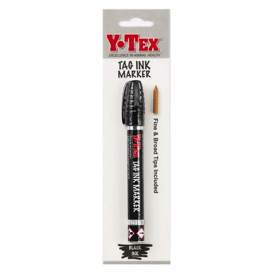 Y-Tex Black Tag Ink Marker 1
