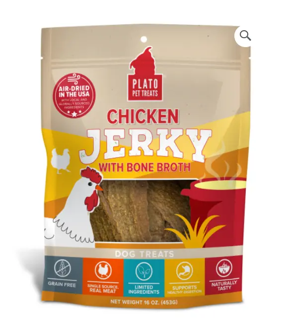 Plato Chicken Jerky With Bone Broth 2