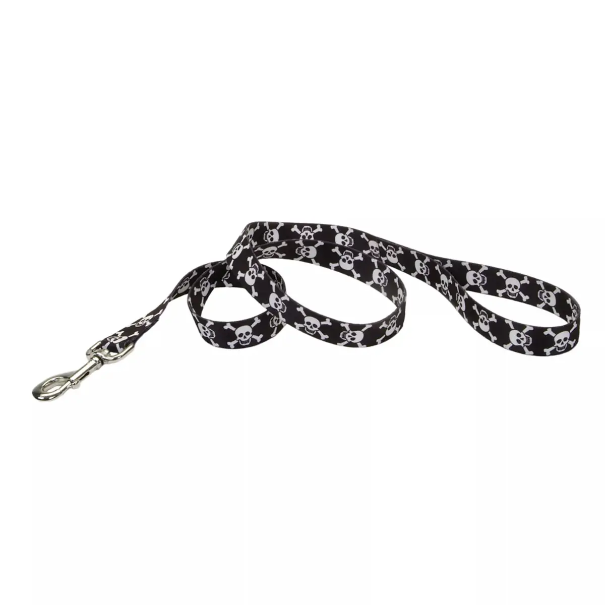 Coastal Pet Products Styles Dog Leash Black Skull 1" X 6' 1