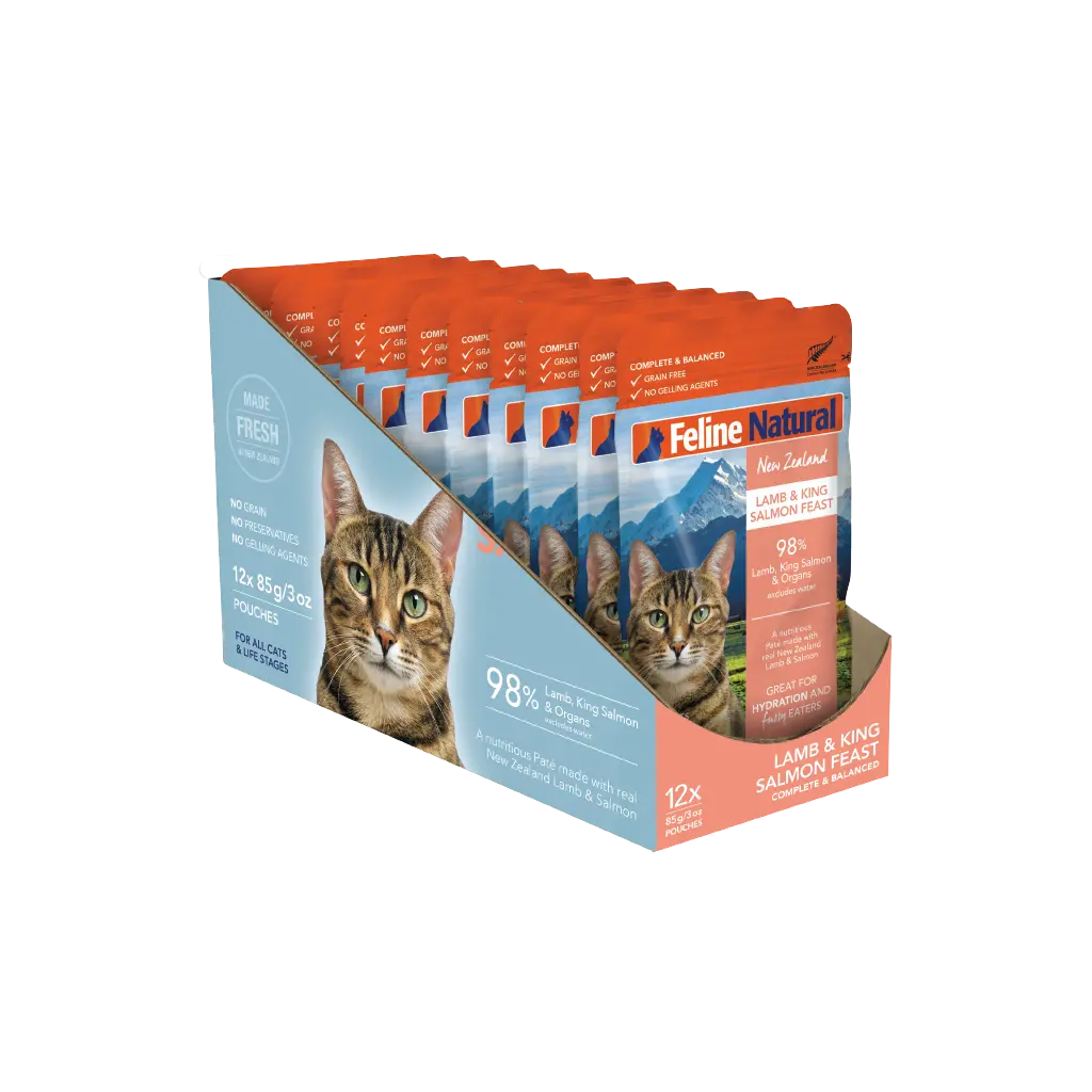 Feline Natural Lamb & King Salmon Feast Pouch Cat Food 1