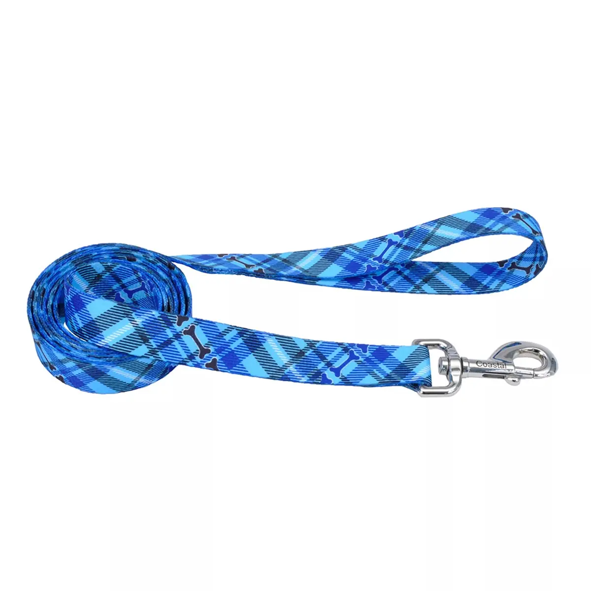 Coastal Pet Products Styles Dog Leash Plaid Bone 5/8 In. X 6 Ft. 1