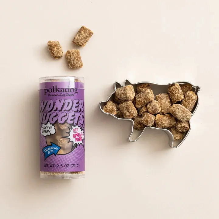 Polkadog Wonder Nuggets Apple & Pork Mini Tube Soft & Chewy Dog Treat 1