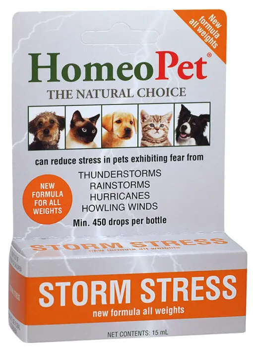 Homeopet Storm Stress Relief Medicine Liquid Drops For Dog Puppy Cat Kitten 15Ml, 1