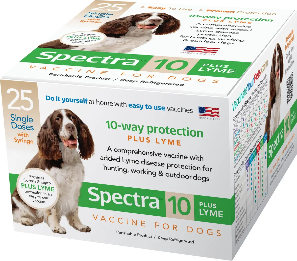 Durvet Canine Spectra 10 Plus Lyme Vaccine 1 Dose Syringe 1