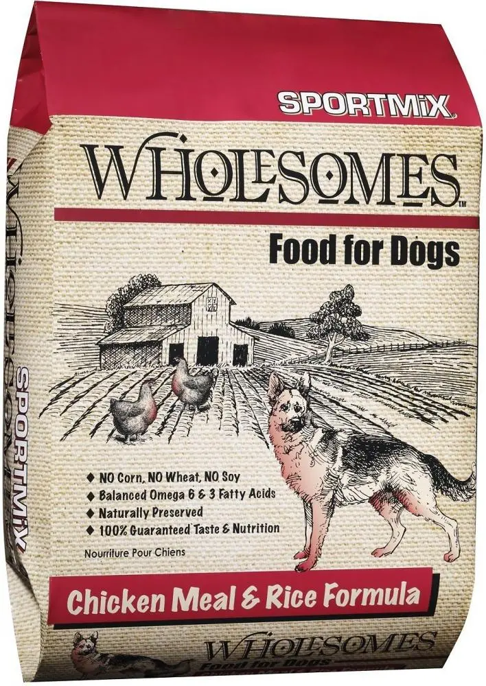 Sportmix Wholesomes Chicken Meal & Rice Recipe Dry Dog Food 1
