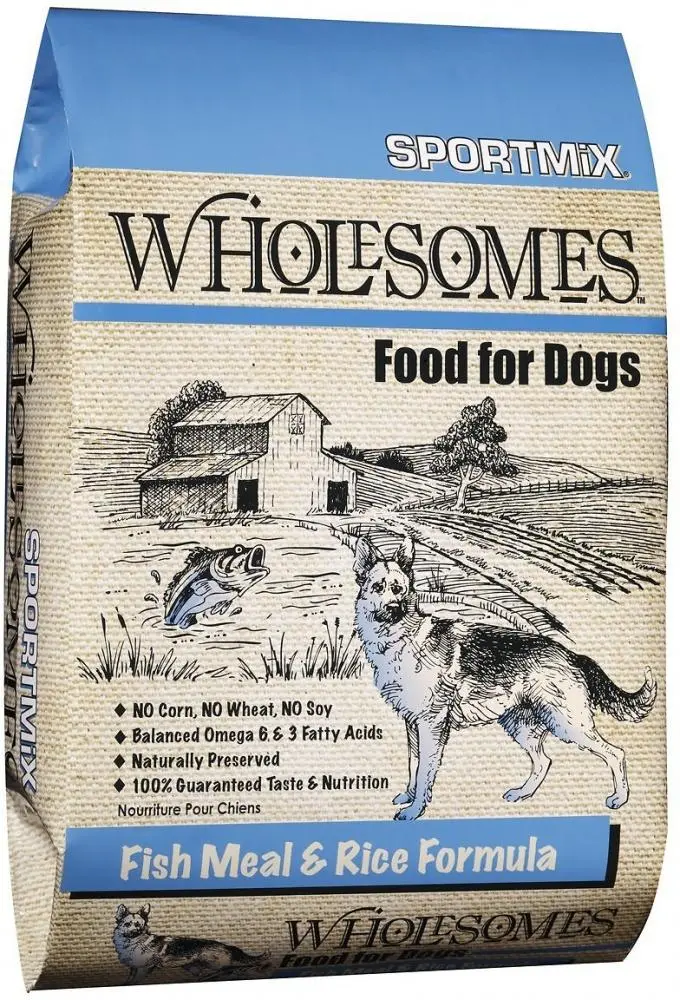 Sportmix Wholesomes Fish Meal & Rice Recipe Dry Dog Food 1